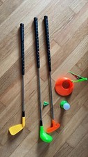 Juego de golf para niños palos pelota de té palos de golf bandera de neón deporte interior exterior