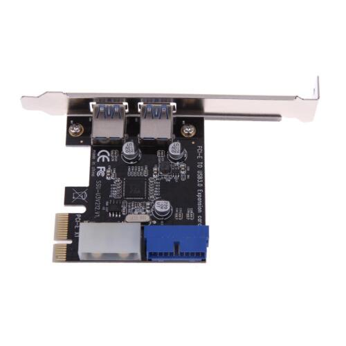 External 2Port USB3.0 + Internal 19pin Header PCIe Card 4pin IDE Power Conn - Picture 3 of 8