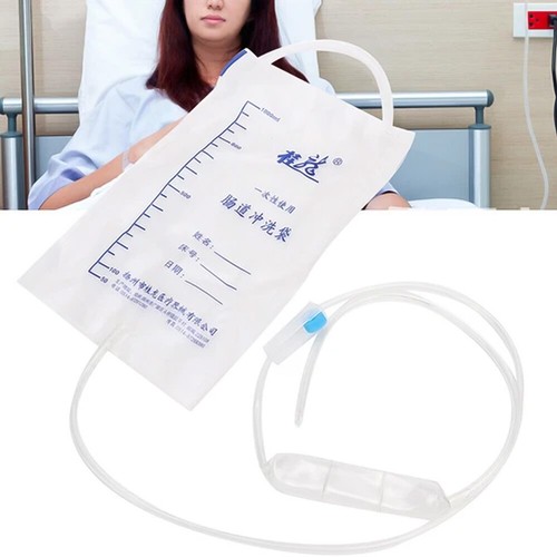 5Pcs 1000ml Enema Coffee Detox Bag Disposable Colon Cleansing Kit Hospital Home - Picture 6 of 10