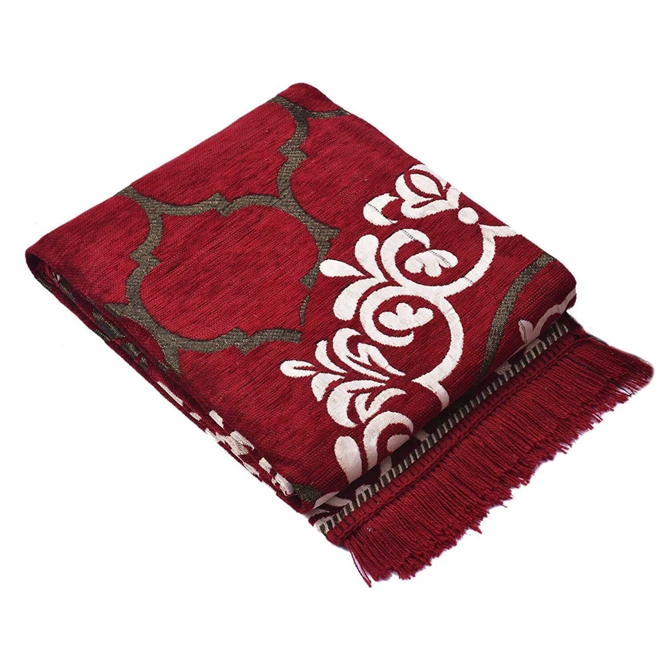 Ethnic Premium Chenille Living Room Carpet Area Rug Picnic Mat 5 x 7 Feet (C34) - Image 3 of 3