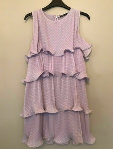 lilac pleated dress