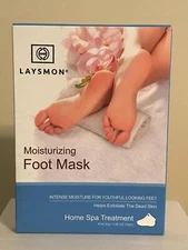Laysmon Moisturizing FOOT MASK intense moisture for youthful looking feet, helps