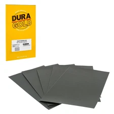 Dura-Gold Premium 600 Grit Wet or Dry Sandpaper Sheets, 5-1/2" X 9", Box of 25 -