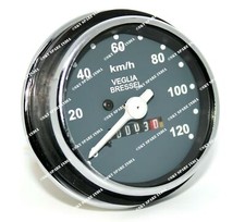 Tacho Vespa PK-50 125 / S / SS Drehzahlmesser 0-120 Km/h Chromring nachbauen