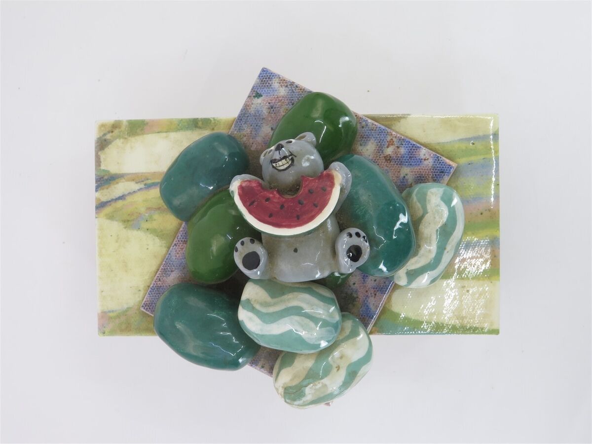 Peter Shire EXP Echo Park Pottery Memphis 1979 Ceramic Bear Peter Shire EXP Echo Park Pottery Memphis 1979 Ceramic Bear