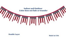 American Flag Bunting Pennant Flag Banner Patriotic Garland 4th of July Decor