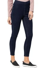 Denim & Co. EasyStretch Pull-On Jeggings Deep Wash
