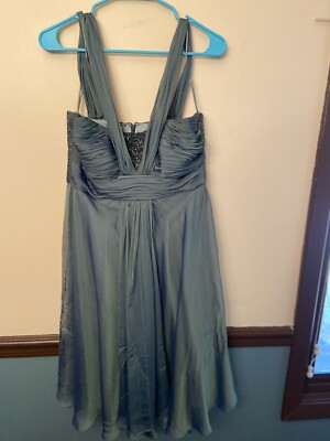 silk organza bridesmaid dresses Pleated Neck One Sleeve Slit Silky Organza Wedding Dress