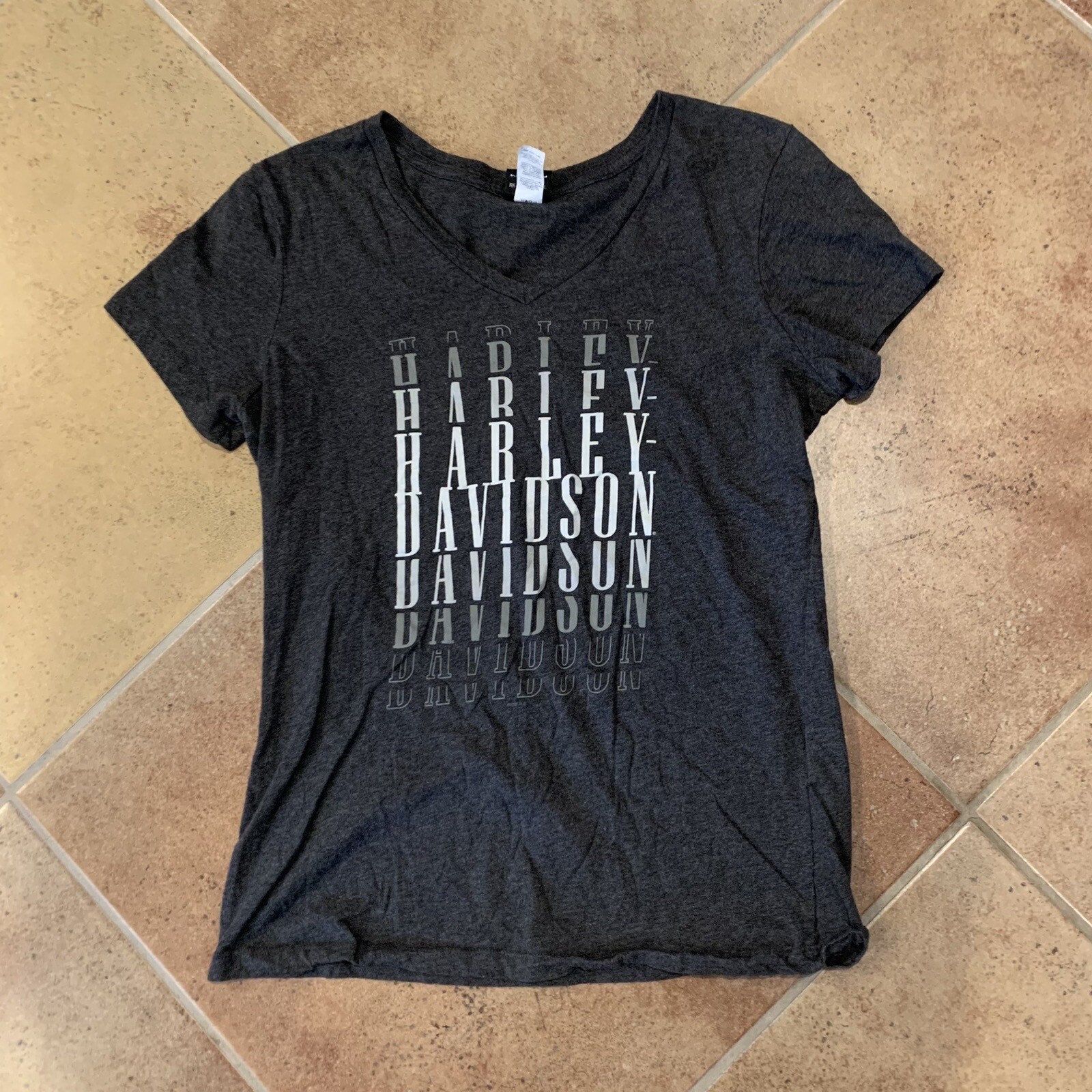 Harley Davidson Donna Piccolo Grigio Maniche Corta Fila Whisky Prescott AZ