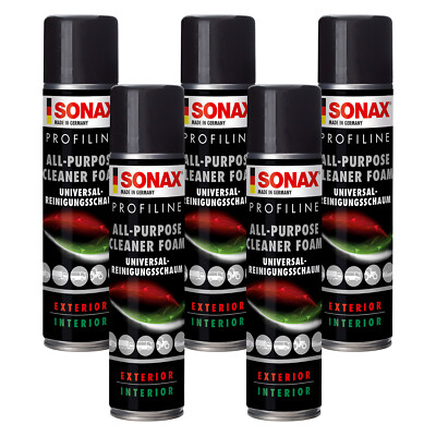 5x 400 ml All-Purpose-Cleaner Foam SONAX PROFILINE Universalreinigungsschaum