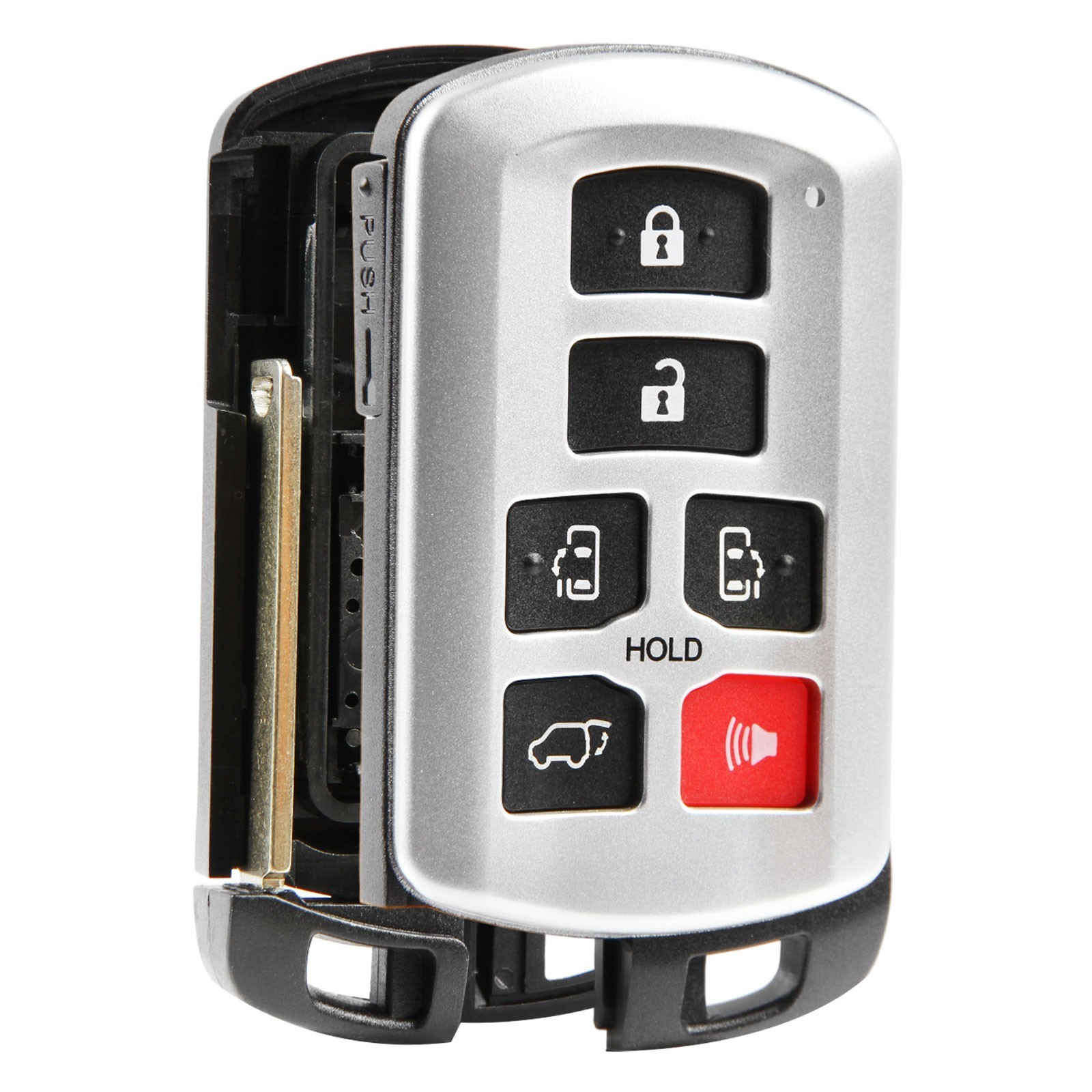 Remote Shell Case Pad Replacement No Electronics for Toyota 6btn (HYQ14ADR)