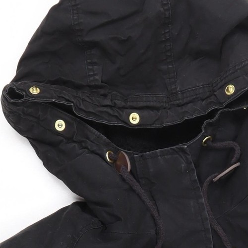 Abrigo parka negro para mujer H&M talla 12 maternidad - Imagen 5 de 12
