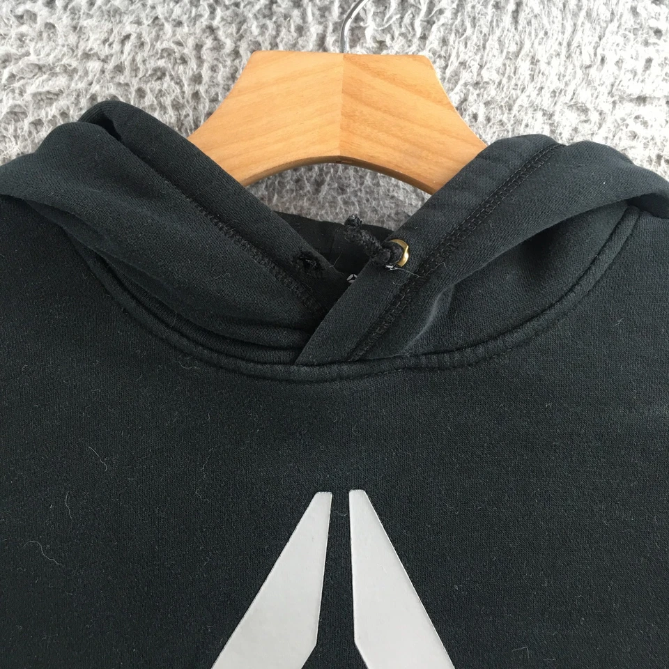 Reebok Hoodie & Sweatshirt Mens M Black Cotton Blend Long Sleeve Pullover Hooded - Image 3 of 4