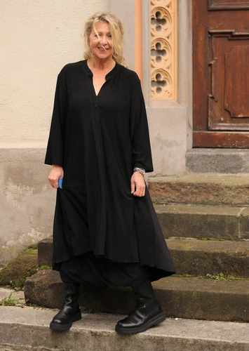 MAGNA - Lagenlook TUNIKA KLEID Gr 44 bis 58 - schwarz - Bild 2 von 11