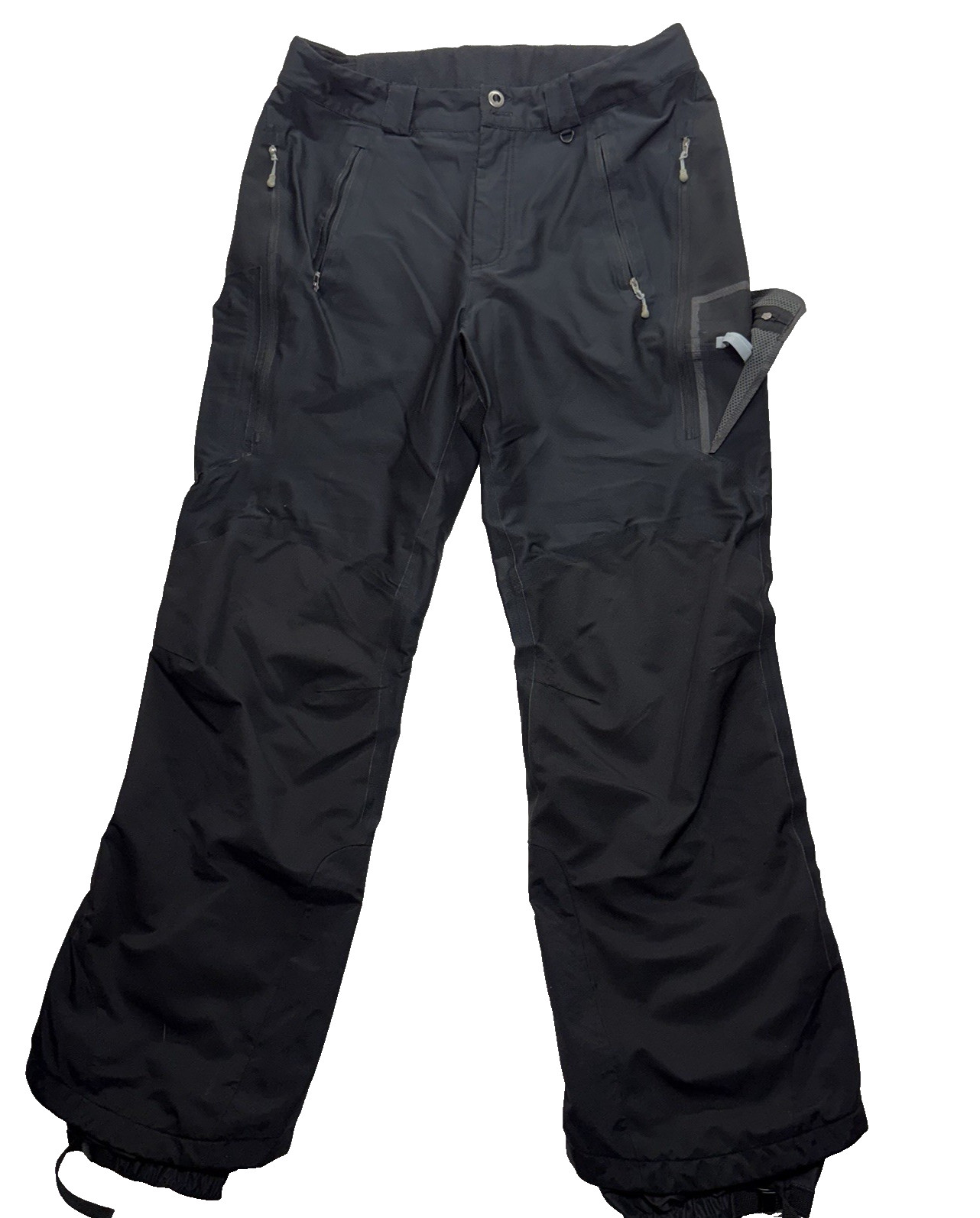 Pantalones Patagonia Para Hombres 34 Luz Humo Flash Negro Softshell Costuras Soldadas Nieve Esquí