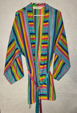 Victoria's Secret Collections 1996 Vintage Satin Robe Size M Rainbow Rare