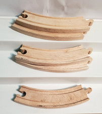 Wooden Railway Curve Track Very Good Condition Thomas compatible Lot of 5