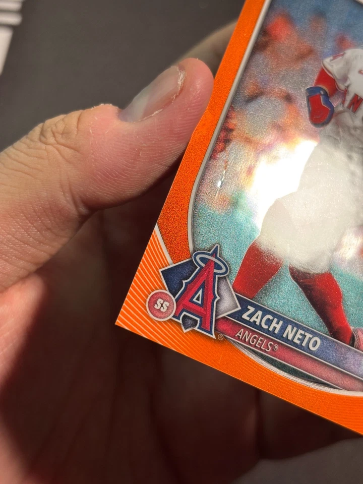 2025 Bowman Chrome Zach Neto Orange Refractor 17/25 BJTT - Image 3 of 3