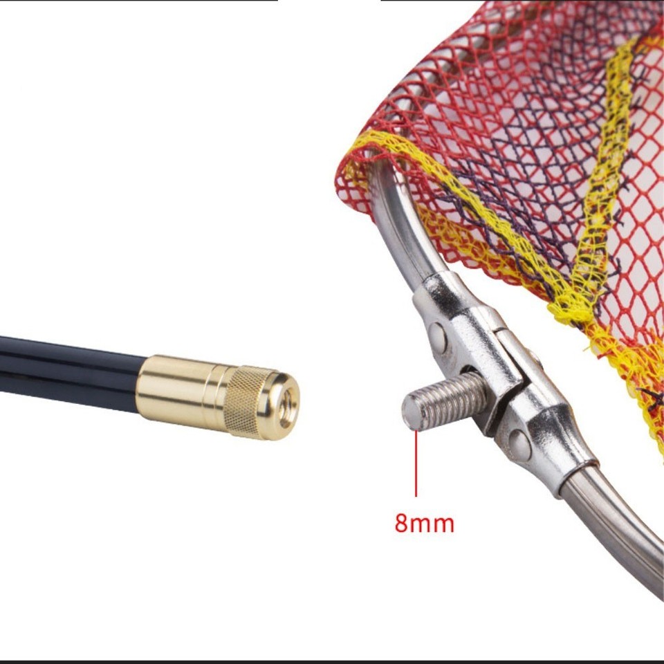 Fishing Landing Net Soft Protective Mesh Protects Fish Scales And Fins ...