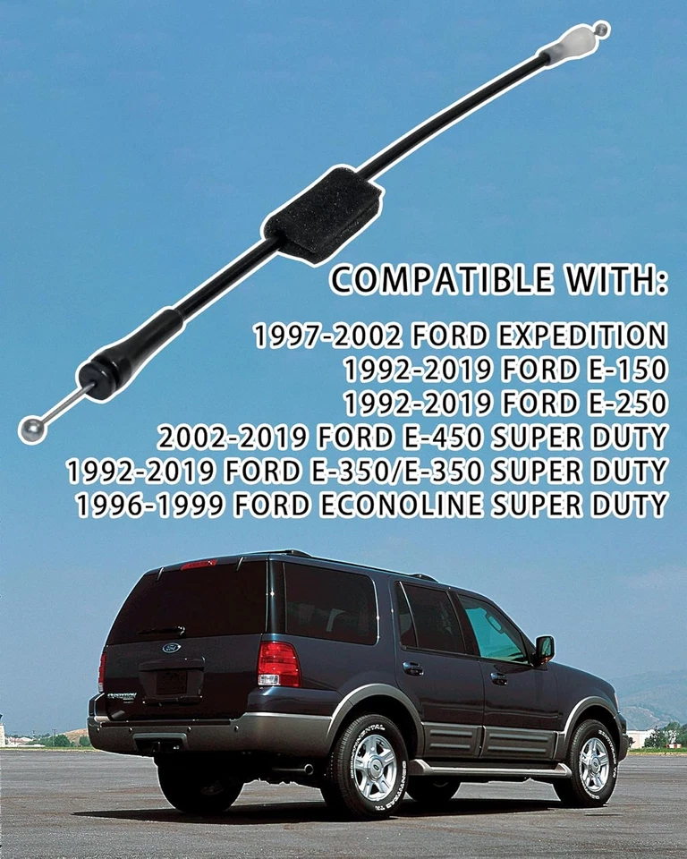 2 PIEZAS cables de liberación de puerta trasera para Ford Expedition 1997-2002 pestillo de puerta trasera C... Foto 4 de 4