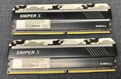 G.SKILL SNIPER X 16GB (2x8GB) DDR4 3600MHz CL19 Desktop RAM Tested
