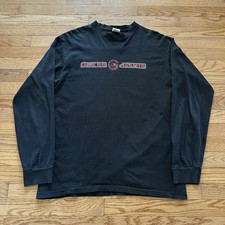 Vintage Guess Jeans Long Sleeve Scorpion Black T Shirt Men’s Medium USA Made 80s