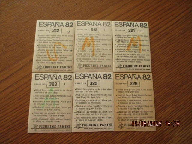 lot de 6 vignettes panini ESPANA 82  - YOUGOSLAVIE -  pour les N° voir annonce - Photo 2/2