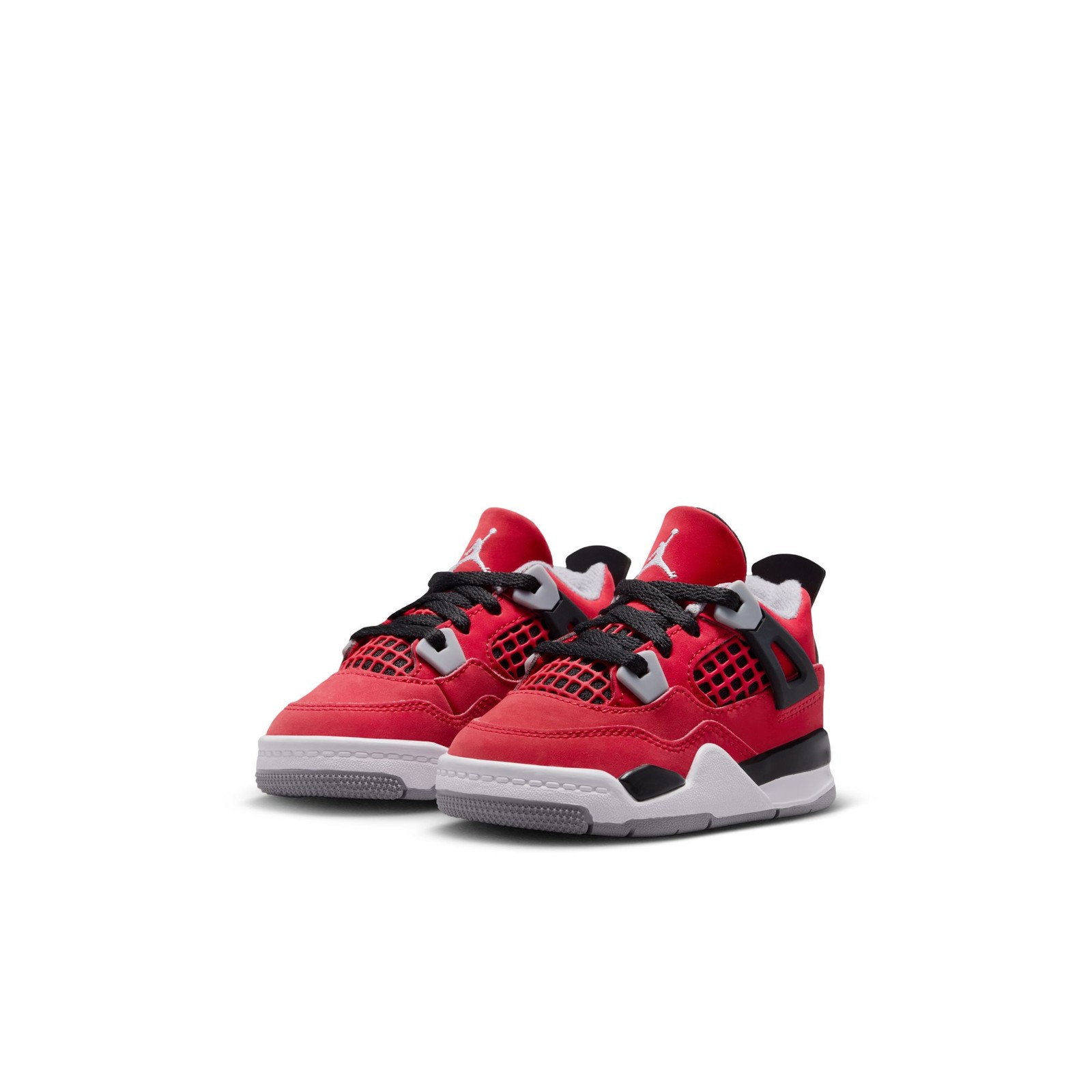 TODDLER JORDAN 4 RETRO HV4382-600 FIRE RED/WHITE-BLACK-CEMENT GREY-SIZE 4