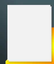 8.5" x 11" Full Sheet Label Sticker Paper for x Sheet, White 