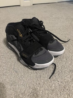 Nike Air Jordan Zion 2 TB Men's Basketball Shoes Black/Metallic Gold, Size 8