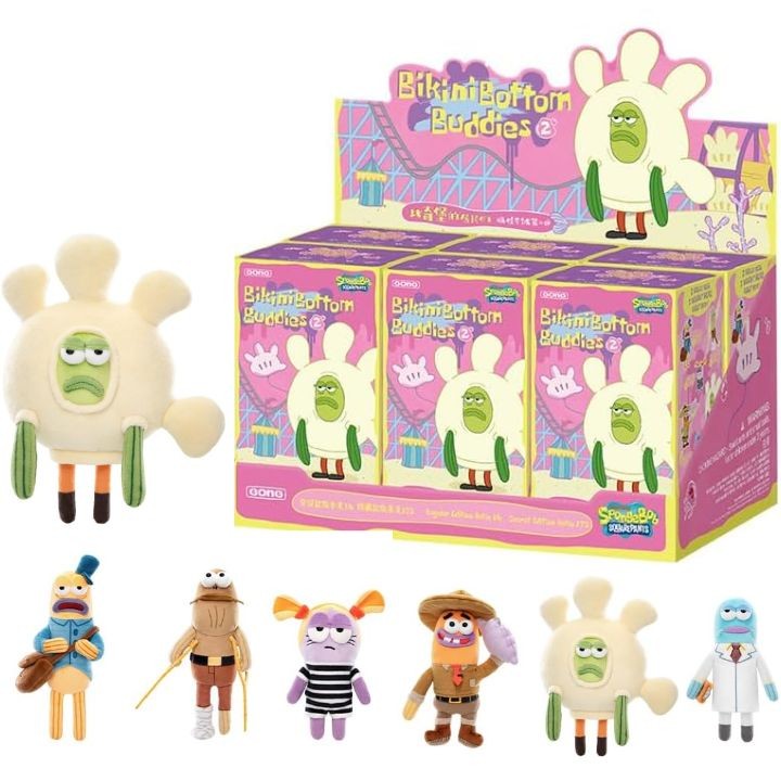 POP MART Bob Esponja Bikini Bottom Buddies Serie 2 Peluche Conjunto Completo ...