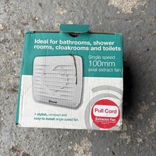 Xpelair Bathroom Extractor Fan with Pull Cord Switch 4inch 100mm Pullcord VX100P