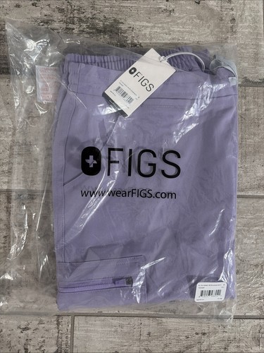 FIGS Yola With Yoga Waistband Petite Skinny Scrub Pants in Purple Size Small NWT - Afbeelding 1 van 2
