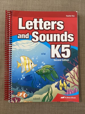 Letter And Sounds K5 A Beka Book Abeka Second Edition Teacher Key