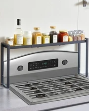 VEVOR Over the Stove Spice Shelf Spice Rack Kitchen Organizer 32.7x14.4 in Steel