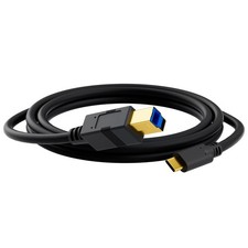 USB C to B 3.0 Cable 20FT, USB-C-Male B-Male Cable, Black