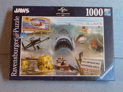 JAWS - Ravensburger Puzzle - 1000 Teile - ca. 70 x 50 cm - Der weiße Hai