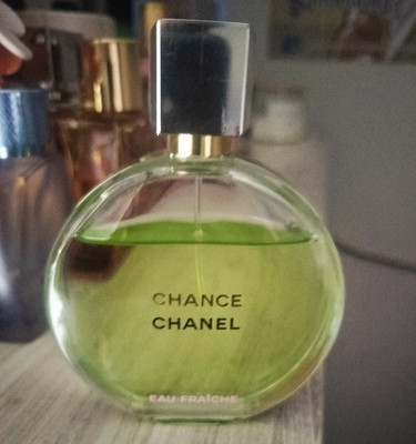 CHANEL Chance Eau Fraiche Eau de Parfum Spray, Regular Size 3.4 fl oz   75% FULL