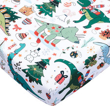 Baby Crib Sheet 1 Piece Portable Fitted Crib Sheet for Standard Crib and Toddler