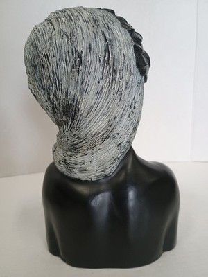 VTG 1969 Frank Schirman Black Coral MELIA Hawaiian Lady Bust