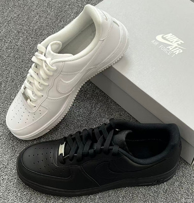 Men's Size US 7-12 Nike Air Force 1 07 Low Top Sneakers Shoes-Black/White