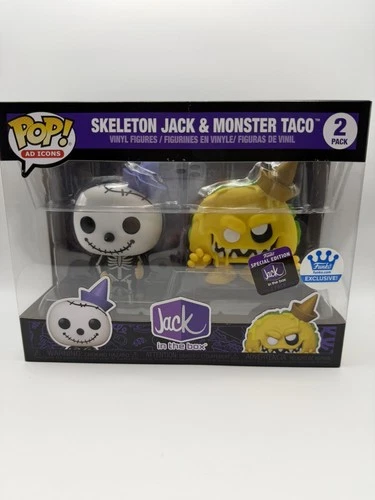 Funko Pop! Ad Icons - Jack in the Box - Skeleton Jack and Monster Taco 2 pack