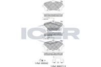 Bremsbelagsatz Vorne Lucas-Trw-System FüR Peugeot 407 6D Coupe 6C SW 6E Ab 09->