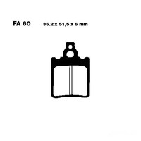 Bremsbelag EBC FA060 Hinten FüR Aprilia RX 50 6 Gang Racing Bj. 2003-2006