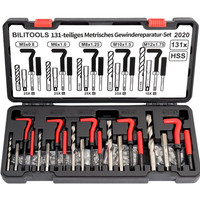 Gewindereparatursatz 131-Teilig Helicoil M5 M6 M8 M10 M12 Werkzeug Set