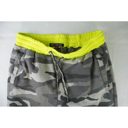 Ecko Unltd Kids Camo Jogger Sweatpants Neon Green Trim Drawstring Pockets - Picture 4 of 7
