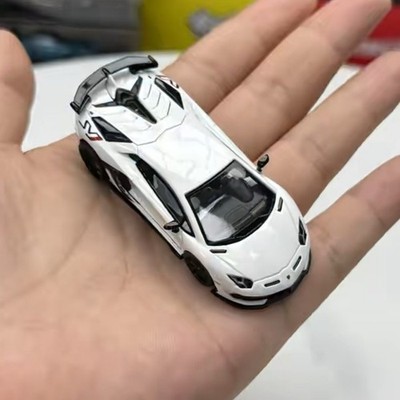 JY MJ 1/64 SVJ Diecast Car Model Iron Base Rubber Tires Gifts