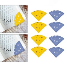 4 Stück Eckseiten-Lesezeichen Leder-Lesezeichen für Kinder Erwachsene