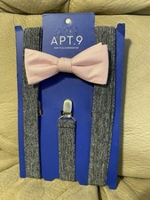 Apt 9 Men's Suspenders and Bow Tie Set