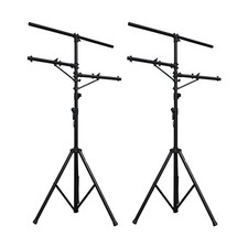 2 Pro Audio DJ Multi Arm 8 Bolt Lighting 12 Foot Tripod Light Stand Package